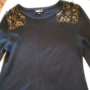 Women's Topshop dark navy blue sweater